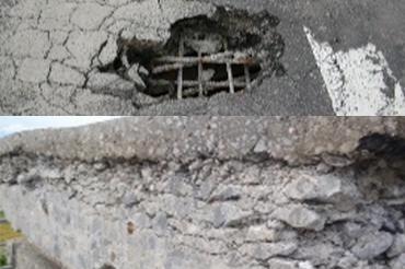 橋梁床版の損傷事例